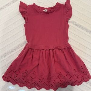 GAP Pink Eyelet Hem Kids Dress